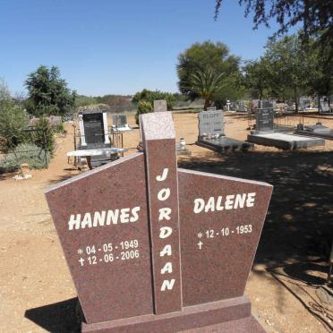 JORDAAN Hannes 1949-2006 &amp; Dalene 1953-