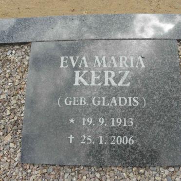 KERZ Eva Maria nee GLADIS 1913-2006