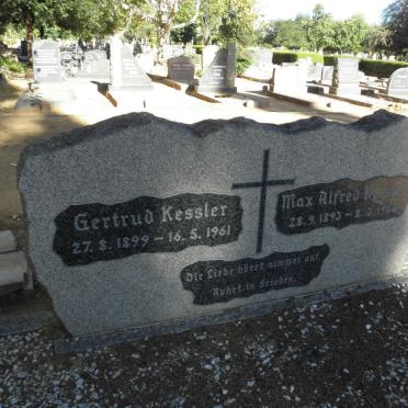 KESSLER Max Alfred 1893-1966 &amp; Gertrud 1899-1961