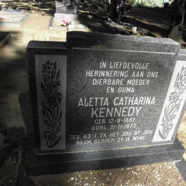 KENNEDY Aletta Catharina 1887-1973