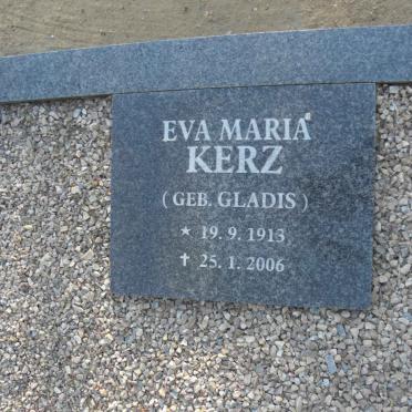 KERZ Eva Maria nee GLADIS 1913-2006