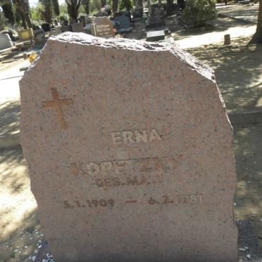 KOPETZKY Erna nee MALL 1909-1987
