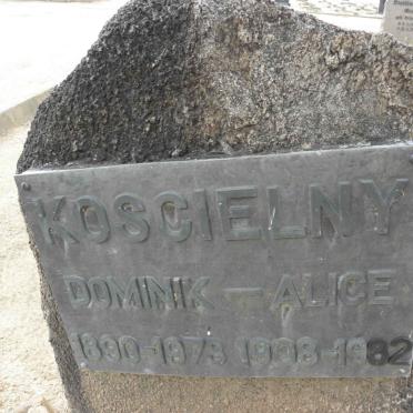 KOSCIELNY Dominik 1890-1973 &amp; Alice 1908-1982