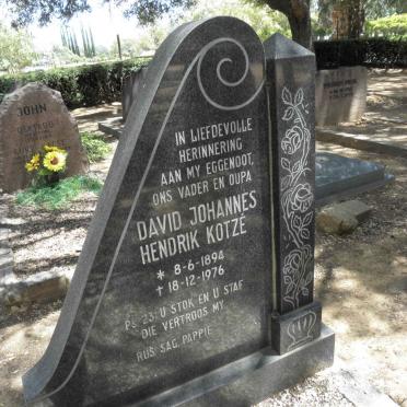 KOTZÉ David Johannes Hendrik 1894-1976