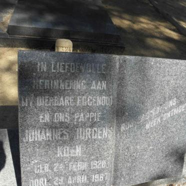 KOEN Johannes Jurgens 1920-1967