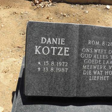 KOTZE Danie 1972-1987