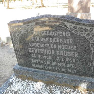 KRUGER Gertruida 1909-1950