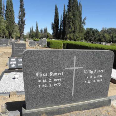 KUNERT Willy 1881-1964 &amp; Elise 1899-1973