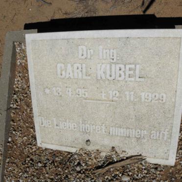 KUBEL Carl 1895-1929 
