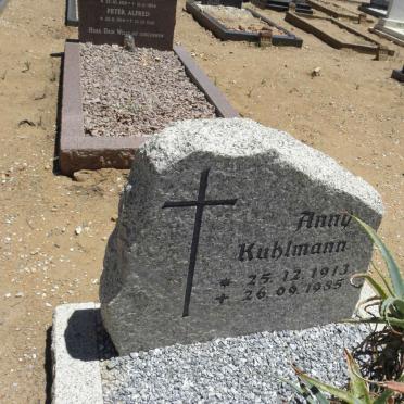 KUHLMANN Anna 1913-1985
