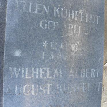 KUHFELDT Wilhelm Albert August 1910-1988 &amp; Ellen ARLT 1910-1983