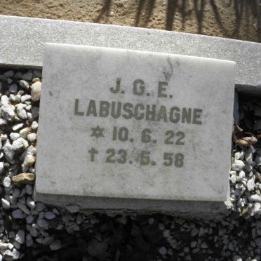 LABUSCHAGNE J.G.E. 1922-1958
