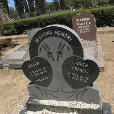LATEGAN Willem 1946-1995 &amp; Edith Francis 1955-2001