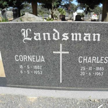 LANDSMAN Charles 1885-1963 &amp; Cornelia 1882-1953