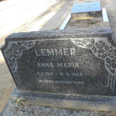 LEMMER Anna Maria 1919-1969
