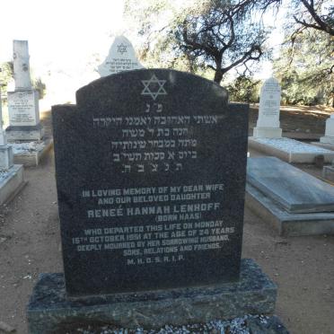 LENHOFF Reneé Hannah nee HAAS -1951
