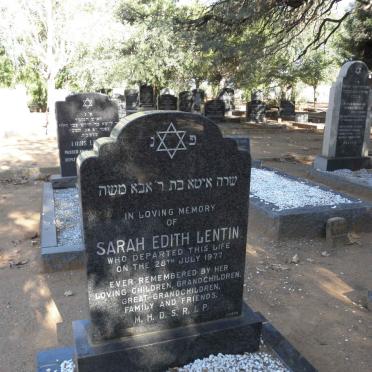 LENTIN Sarah Edith -1977