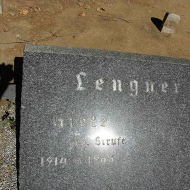 LENGNER Grete nee STRUFE 1914-1963