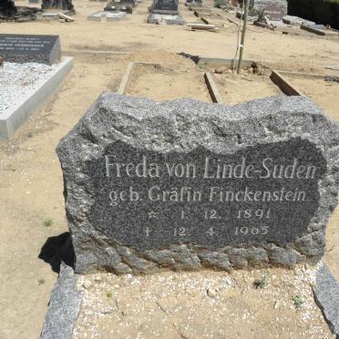 LINDE-SUDEN Freda, von nee FINCKENSTEIN 1891-1965