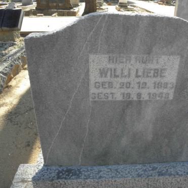 LIEBE Willi 1883-1948