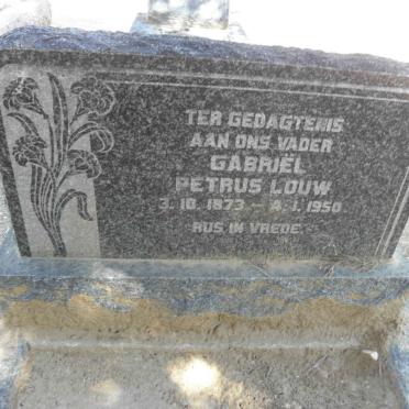 LOUW Gabriël Petrus 1873-1950