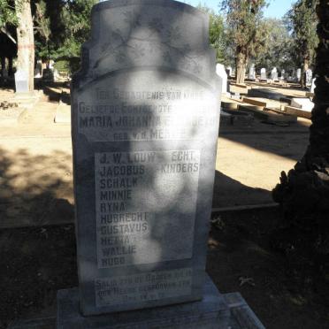 LOUW Maria Johanna Elizabeth nee v.d. MERWE