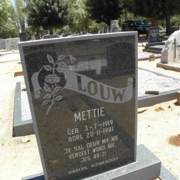LOUW Mettie 1919-1981