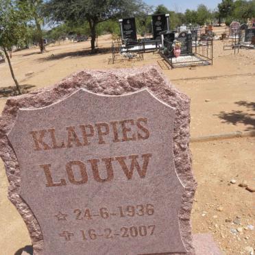 LOUW Klappies 1936-2007