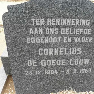 LOUW Cornelius De Goede 1904-1963