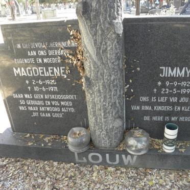 LOUW Jimmy 1921-1999 &amp; Magdelene 1925-1971