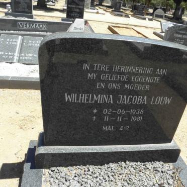 LOUW Wilhelmina Jacoba 1938-1981