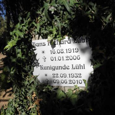 LÜHL Hans Richard 1919-2006 :: LÜHL Kunigunde 1932-2010