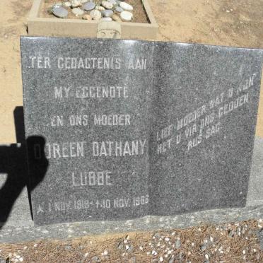 LUBBE Doreen Dathany 1919-1966
