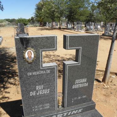 MARTINS Rui de Jesus 1935-2005 &amp; Susana Gertruida 1941-