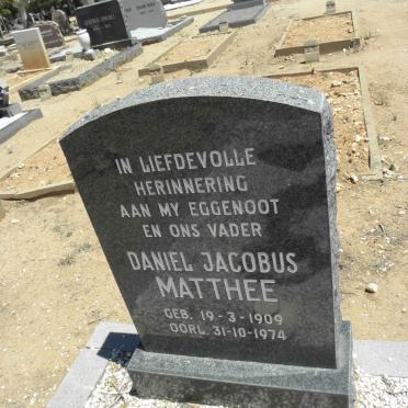 MATTHEE Daniel Jacobus 1909-1974