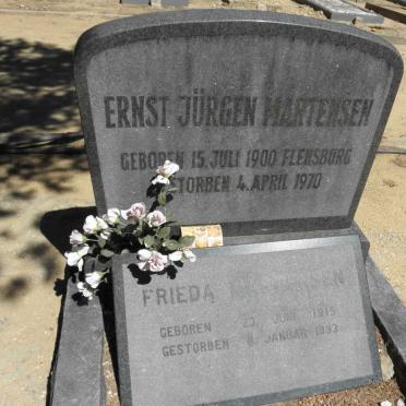 MARTENSEN Ernst Jürgen 1900-1970 :: MARTENSEN Frieda 1915-1993