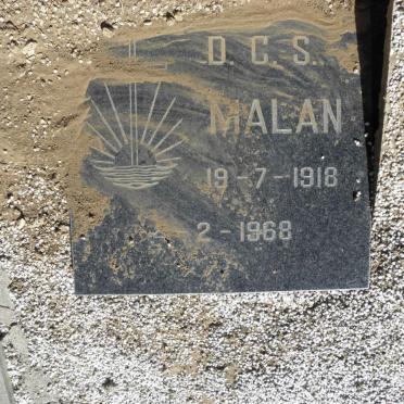 MALAN D.C.S. 1918-1968