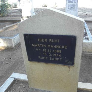 MAHNCKE Martin 1885-1944