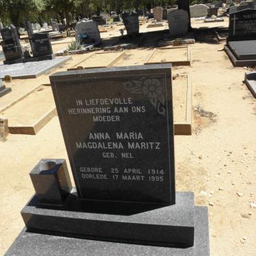MARITZ Anna Maria Magdalena nee NEL 1914-1995