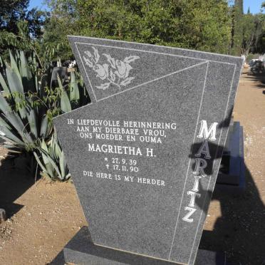 MARITZ Magrietha H. 1939-1990