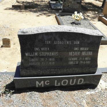 Mc LOUD Willem Stephanus 1898-1978 &amp; Hester Helena 1906-1980