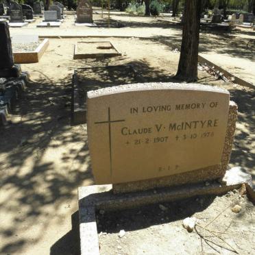 McINTYRE Claude V. 1907-1978