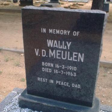 MEULEN Wally, v.d. 1910-1963