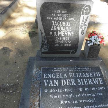 MERWE Jacobus Arnoldus, v.d. 1896-1972 :: MERWE Engela Elizabeth, van der 1927-2011
