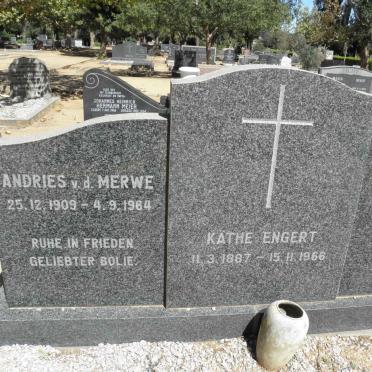 MERWE Andries, v.d. 1909-1964 :: ENGERT Käthe 1887-1966