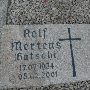MERTENS Rolf 1934-2001