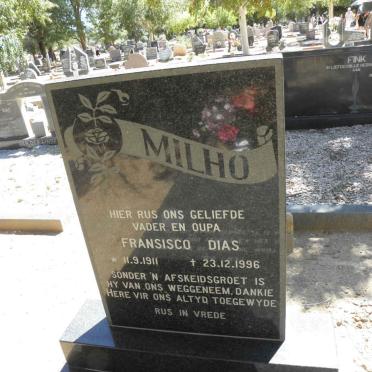 MILHO Fransisco Dias 1911-1996