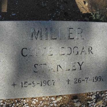 MILLER Clive Edgar Stanley 1907-1991