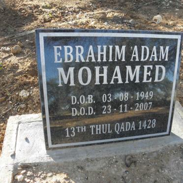 MOHAMED Ebrahim Adam 1949-2007