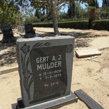 MULDER Gert A.J. 1928-1975